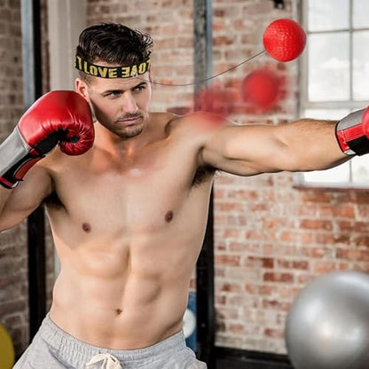 Boxing Reflex Ball, Boxing Training Ball Reflex, Boxing Ball with Headband -Hand-Eye Coordination for Men,Indoor Training Boxing Supplies Headband for Parks, Gym, Living Room, Bedroom, Courtyard