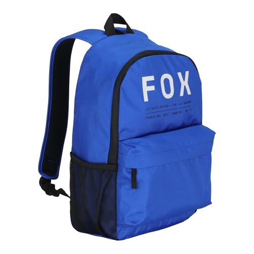 Fox Racing Clean Up Backpack, Slim Everyday School & Street Bag with Laptop Sleeve, Water Bottle Pocket & Adjustable Straps, Blue - color: Blue