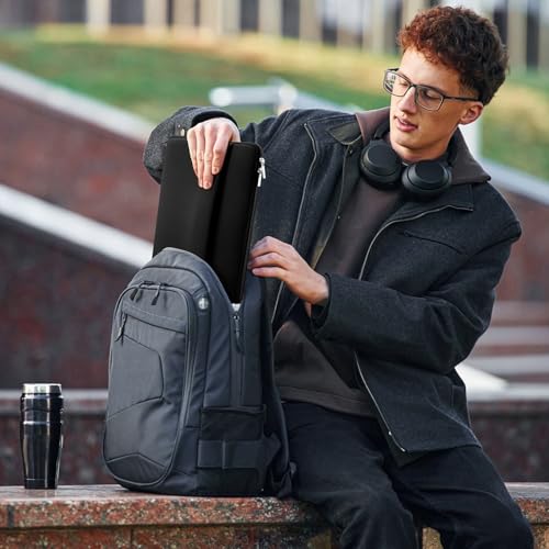 Laptop Sleeve Bag Compatible with 15 to 16 inches MacBook HP Dell Asus Acer Protective Case with Front Pocket Padded Computer Pouch Cover Protective for 15” to 16” Laptop,Black - color: Black, size: 15/16 inches