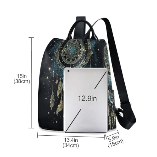 ALAZA Mandala Dreamcatcher Moon Trips Hiking Camping Rucksack Pack for Women - color: multicolor 2