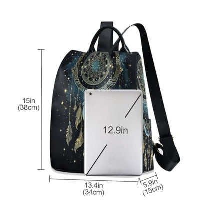 ALAZA Mandala Dreamcatcher Moon Trips Hiking Camping Rucksack Pack for Women - color: multicolor 2