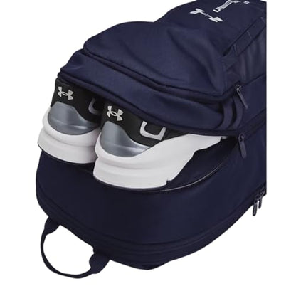 UA Hustle 6.0 Team Backpack by Under Armour - color: Midnight Navy, size: OSFM