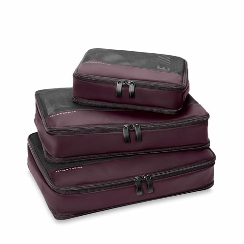 Briggs & Riley Travel Essentials Carry-On Compression Packing Cube Set - color: Plum, size: Carry-On