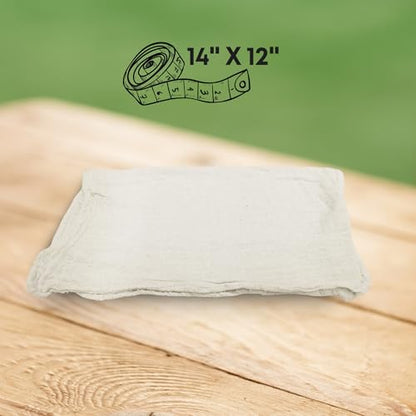 Cotton Shop Towels Cleaning Rags 108 Pack, 12x14 Inch 100% Cotton Bulk - Dye-Free Lint-Free Shop Rags Cleaning Cloths for Bar, Car, Garage, Automotive and Kitchen - White - color: White - 108 Pack