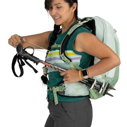 Osprey Tempest 22L Women's Lightweight Hiking Backpack - Small Daypack for Travel & Camping, Frosty Mint Green/Botanica - color: Frosty Mint Green/Botanica, size: 22L - Standard Fit