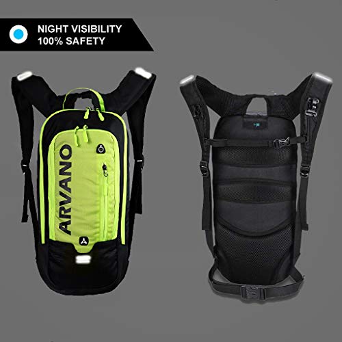 Bike Backpack Small Mountain Biking Backpack Lightweight 6l Daypack - MTB Cycling,Hiking,Skiing,Snow Bicycle,Snowboard | Lightweight - color: Green