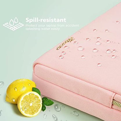 KIZUNA Laptop Bag Case 14 Inch Shoulder Sleeve Briefcase For 15" Macbook air M3 2024 M2/IdeaPad Slim 3i 14"/14" Yoga Slim Pro X/14 Lenovo IdeaPad 3i Gen/Flex 5/14.4" Surface Laptop Studio 2,Pink - color: Pink, size: 14 Inch