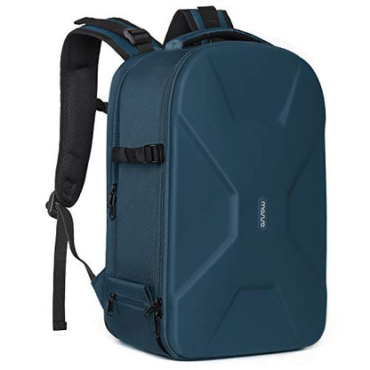 MOSISO Camera Backpack, DSLR/SLR/Mirrorless Photography Camera Bag 15-16 inch Waterproof Hardshell Case with Tripod Holder&Laptop Compartment Compatible with Canon/Nikon/Sony, Deep Teal - color: Deep Teal