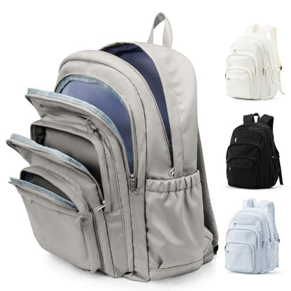weradar School Backpack For Women Men, Lightweight Casual Daypack College Backpacks, Aesthetic Students Bookbag, Backpack With Lots Of Pockets,Cute High School Bag For Boys Girls(Gray Brown) - color: Gray Brown