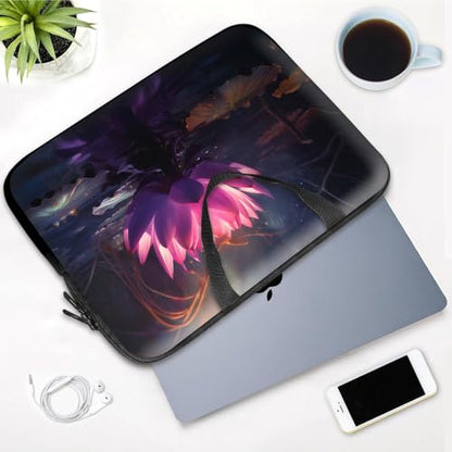 14 15 15.4 15.6 inch Laptop Handle Bag Computer Bag, Pouch Holder Notebook Sleeve Cover Soft Case Compatible for Dell,Lenovo,Toshiba HP, Asus Notebook-Lotus Blossoms - color: Lotus Blossoms