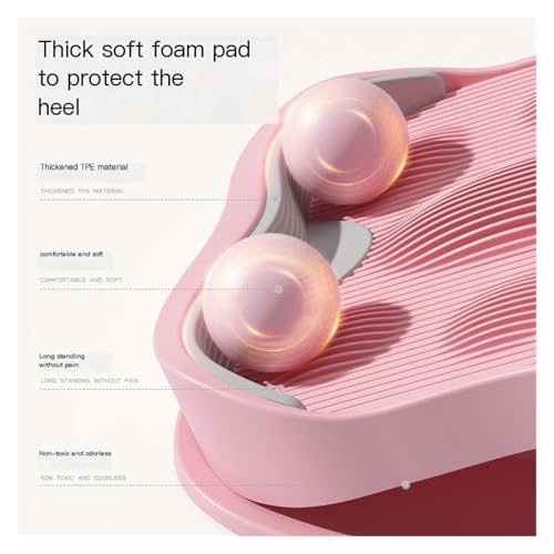 9 Level Adjustable Foldable Slant Board, Yoga Calf & Plantar Fasciitis Stretcher, Full Body Foot Ankle Stretch Balance Fitness Board For Home Gym Workout - color: Purple