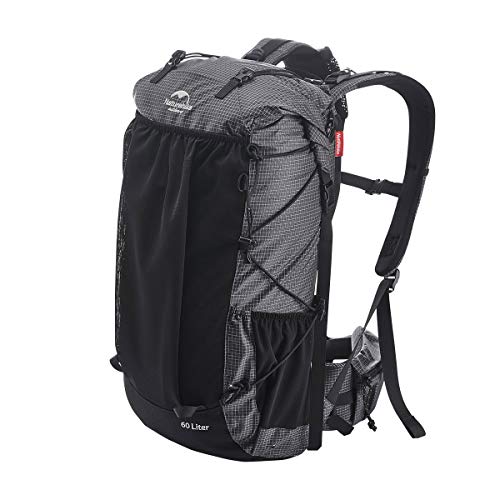 Naturehike 65L Internal Frame Hiking Backpack for Outdoor Camping Travel Backpacking, Ultralight Backpack for Adults - color: 65l/Black