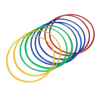 18.9in Sensory Training Hoops for Kids - 10 Rings & Connectors - Improve Balance, Coordination & Creative Thinking