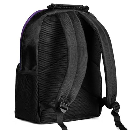Supdreamc Daypack Backpack Polyester Anti-Theft Multipurpose Purple Tie Dye Trippy Art Bookbag Big Capacity Travel Hiking Camping Rucksack With Smooth Zippers - color: Pattern 428