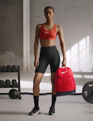 Nike Unisex Adult Gameday Brasilia 9.5 Training Backpack (24L or 30L) | Mens and Womens - color: University Red/Black/White, size: Medium