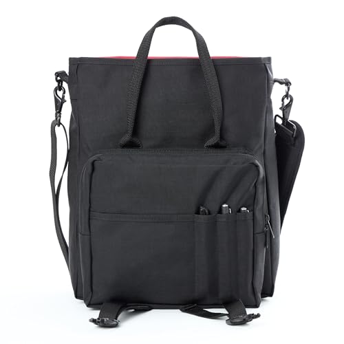 Manhattan Portage Commuter Laptop Bag 3-Way Carry Professional Messenger Backpack with 17" Padded Laptop Sleeve Dual Buckle Flap & Luggage Strap Hybrid Work & College Travel Bag