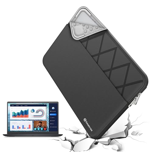 Smatree Laptop Sleeve for 13 inch DELL Latitude 7320,Case with Accessory Pocket,YKK Zipper,Patented Shockproof Design(E401) - color: Elite-Black, size: for 13 inch Latitude 7320(E401)