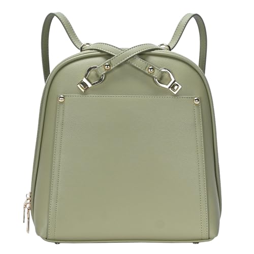 MMS Brands Miztique Daisy Convertible Backpack Purse for Women | Vegan Leather Shoulder Strap Bag or Convertible Backpack | (Sage) - color: Sage
