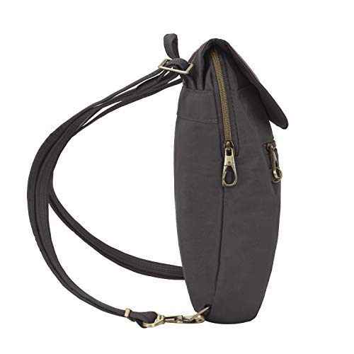 Travelon Anti-Theft Signature Slim Backpack - color: Smoke