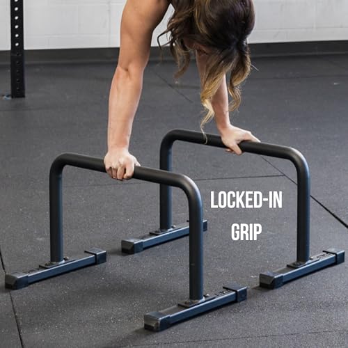 REP Fitness Parallette Bars | Push Up Handles for Floor | Calisthenics Equipment | Strength Training Tool | Gymnastics Workout Stand | Home Gym Gear | Heavy Duty Dip Station | Portable Exercise Bar