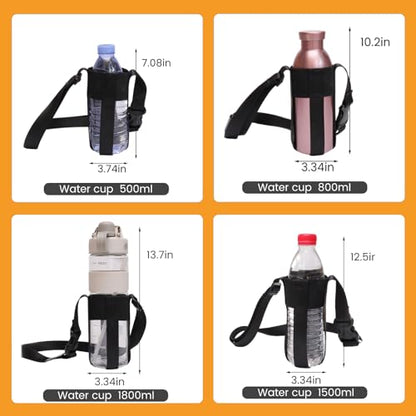 Water Bottle strap,Simple&Adjustable Crossbody strap(Bottle Excluded) - color: Blue12-32oz