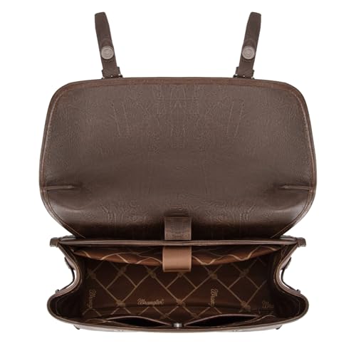 Wrangler Laptop Bag for Women Messenger Bag Briefcase Computer Backpack Convertible Satchel Bag - color: Coffee, size: 15.6 inch