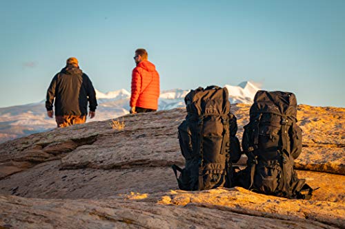 TETON 55L Scout Internal Frame Backpack for Hiking, Camping, Backpacking, Rain Cover Included - color: Black, size: 55L