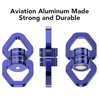 Swing Swivel, 35KN Safety Rotational Device,Swing Spinner for Web Tree Swing, Aerial Dance, Children's Swing, Hanging Hammock（Dark Blue） - style: Dark Blue-1 Pack