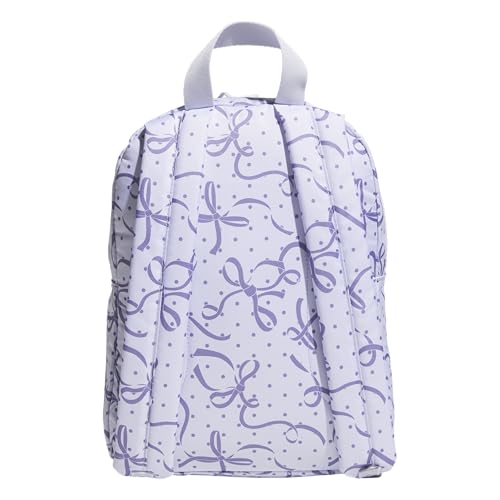 adidas Kids Gotta-Have-It Mini Backpack – School Bag for Girls and Boys, 10L, Bow Print Frozen Purple/White, OSFA - color: Bow Print Frozen Purple/White