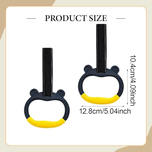 Gymnastics Rings Set of 2, 881.85lbs Weight Capacity, Adjustable Straps for Kids & Adults, Body Workout Gym Equipment for Strength Training, Pulling Exercises, Home Gym