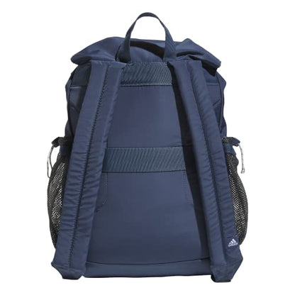 Saturday Sport Fashion Compact Small Size Backpack - color: Preloved Ink Blue/White