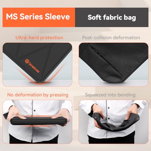 Smatree MS44T Hard Protective 13 inch Laptop Sleeve Case Compatible for ACER Spin 3 SP313-51N-50R3 2 in 1 - color: Black, size: 13 inch/MS44T/Size:31.5*23.8cm