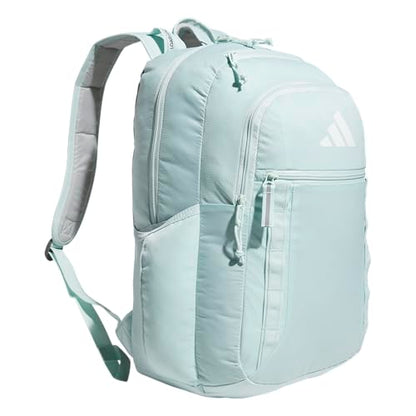 adidas Excel 7 School Backpack for Laptop, Gym and Travel, 34L, Halo Mint Green/White/7.5, OSFA - color: Halo Mint Green/White/7.5, size: One Size