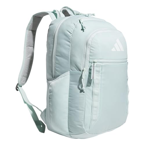 adidas Excel 7 School Backpack for Laptop, Gym and Travel, 34L, Halo Mint Green/White/7.5, OSFA - color: Halo Mint Green/White/7.5, size: One Size