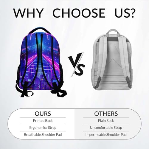 Personalized 17 Inch Gaming Backpack for Boys Kids Toddlers - Large Capacity Lightweight Gamer Bookbag for Preschool Kindergarten Elementary School - color: Purple