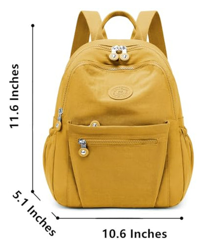 Mini Backpack Purse for Women, Stylish Daypack Shoulder Bag, Small Lightweight Daypack for Work Travle College (A- Yellow) - color: A- Yellow