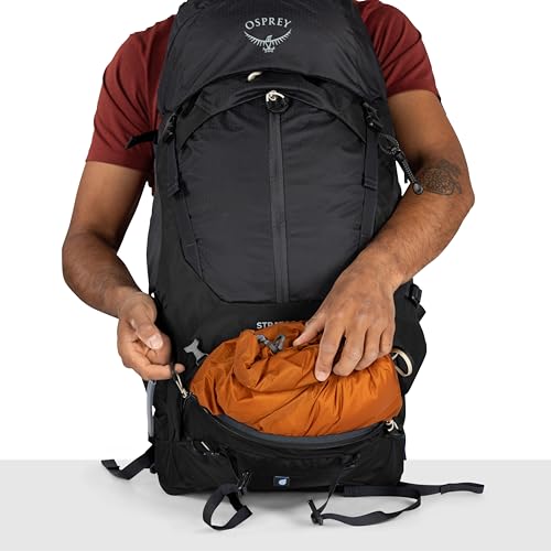 Osprey Stratos 36L Men's Hiking Backpack - Lightweight Backpacking Pack with Waterproof Raincover - Camping Bag, Nirvana Blue - color: Nirvana Blue, style: 36l