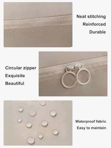 6 Set Packing Cubes Compression Bags for Travel, Waterproof Luggage Organizer, Travel Essentials for Cruise Vacation, Grey - color: Grey