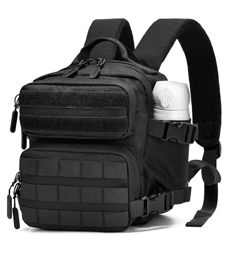 9L Mini Backpack for Men and Women, Small Backpack for Gym Hiking Travel Sports Running (Black) - color: 9l-black