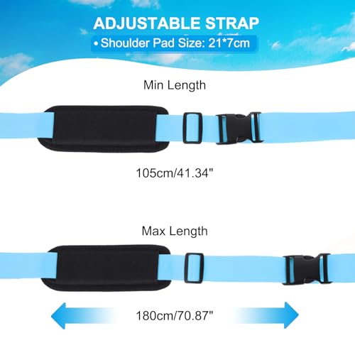 PATIKIL Carrying Beach Chair Straps, Adjustable Beach Chair Straps Shoulder Carrying Straps for Folding Chair Backpack, Blue - color: Blue