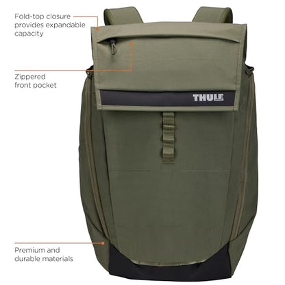 Thule Paramount 27L Backpack - Commuter Backpack - Padded Pocket fits a 16" Laptop - color: Soft Green, size: 27L
