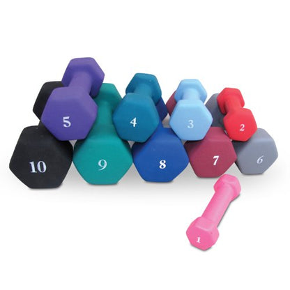 CAP Barbell CAP Barbell Neoprene Coated Dumbbells - color: Grey, size: 12 lb