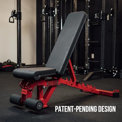 Rep Fitness Adjustable Bench – AB-3000 FID – Flat/Incline/Decline - color: Matte Blk