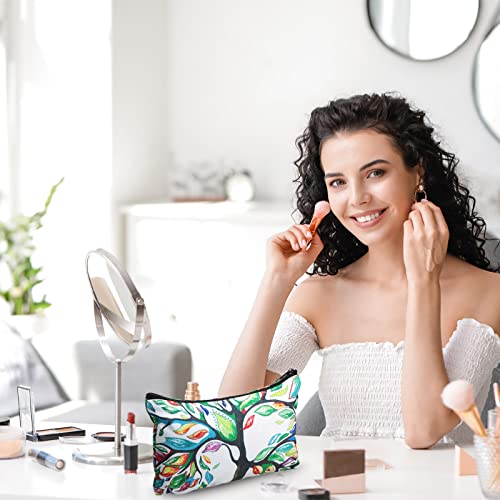 Reginary 20 Pcs Makeup Bags Gifts for Women Canvas Cosmetic Bags with Zipper Bulk Gift for Women Travel Purse Organizer Pouch Accessory, Toiletry Large Capacity, 7 x 4.3 Inch(Summer) - style: Summer