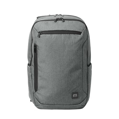 TravisMathew Duration Backpack with Laptop Sleeve, Water-Resistant Bag for Work, Travel & Hiking, Graphite Heather - color: Graphite Heather