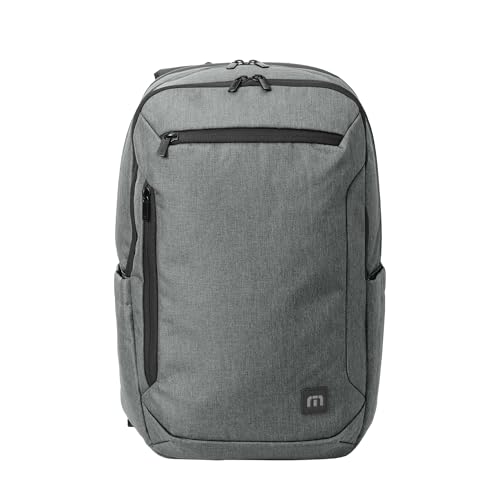 TravisMathew Duration Backpack with Laptop Sleeve, Water-Resistant Bag for Work, Travel & Hiking, Graphite Heather - color: Graphite Heather