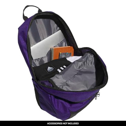 adidas Striker 3 Team Sports Backpack – Daypack for Sports Gym Travel, 36L, Collegiate Purple, OSFA - color: Collegiate Purple