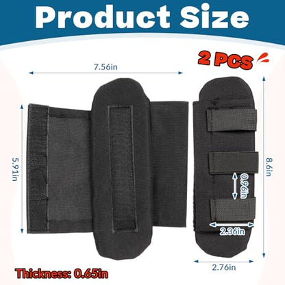 2 Pack Shoulder Strap Pads, Backpack Accessories Nylon Cushion Vest Shoulder Strap Pads with Spacer Mesh Fit for 2" Sling Bags Straps