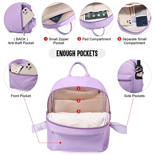 LOVEVOOK Backpack for Women Light Weight Waterproof Backpack Purses Daily Backpack… | Light Weight - color: Purple