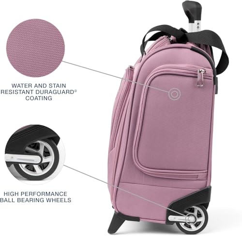 Travelpro Luggage Maxlite 5 Softside Lightweight Rolling Underseat Compact Carry on Upright 2 Wheel Bag, 15-Inch — Orchid Pink Purple - color: Orchid Pink Purple